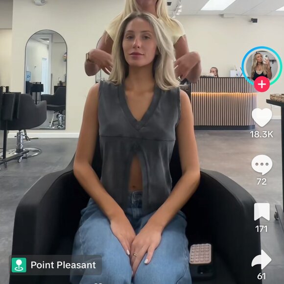 Alexander Wang V-Neck Tank Top in Faded Black - Picture 2 of 13